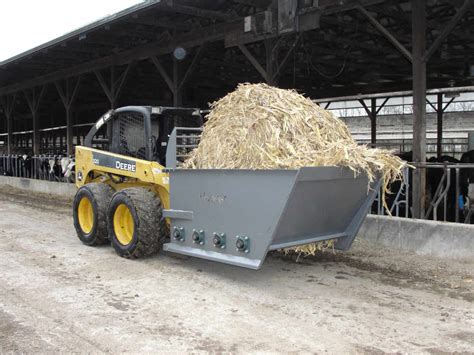 skid steer bedding spreader|round bale spreader.